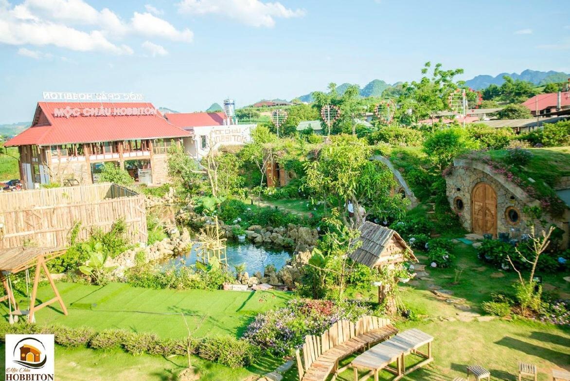 Moc Chau Hobbiton Acomodação com café da manhã Exterior foto